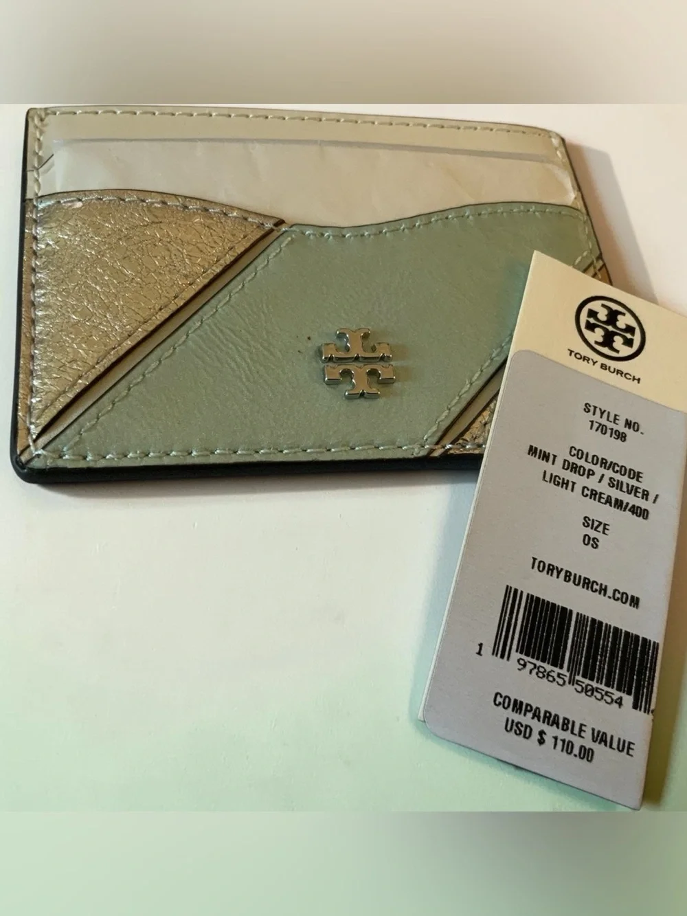 TORY BURCH MULTI COLOR CARD CASE W/UDUST BAG NWT
